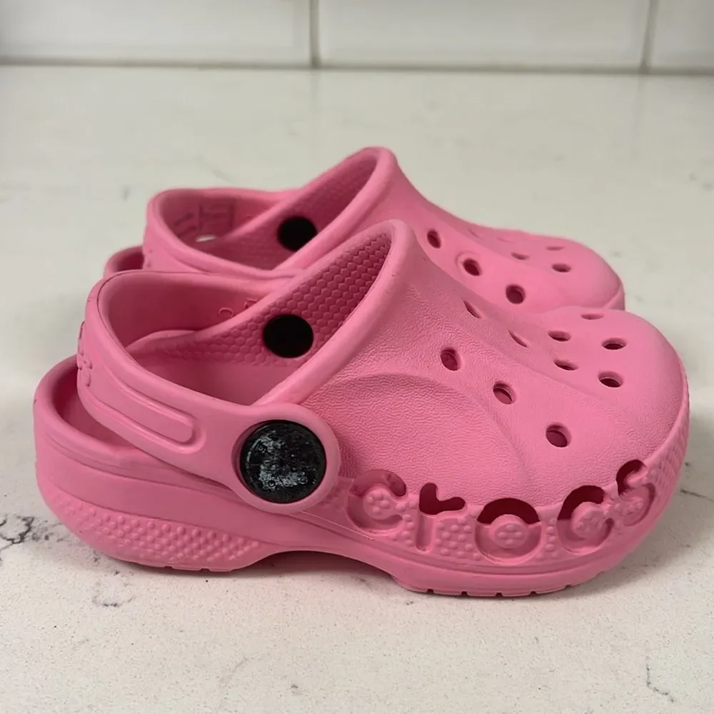 Crocs Toddler Baya Clog Size 5 Pink